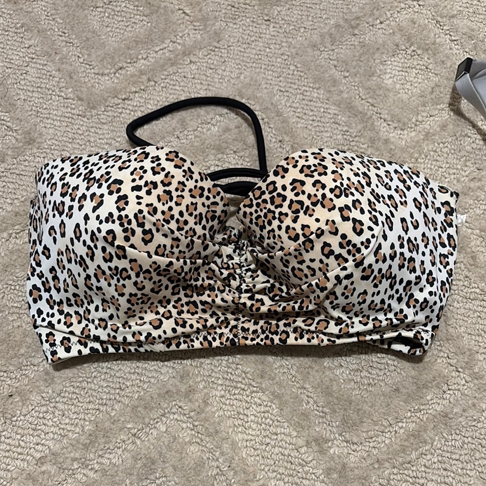 Victoria's Secret Brown and Black Bandeau Bikini